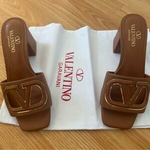 Valentino Garavani Tan Heeled Sandals